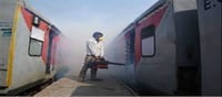 Rajdhani Express suddenly began to emit smoke...